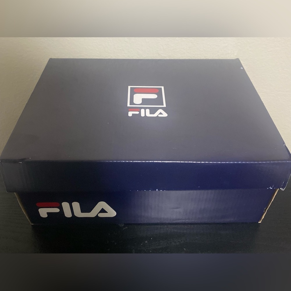 Womens Retro Fila running shoes- white, burnt orange, teal size 8 - Picture 4 of 15